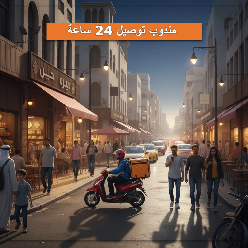 مندوب توصيل 24 ساعة